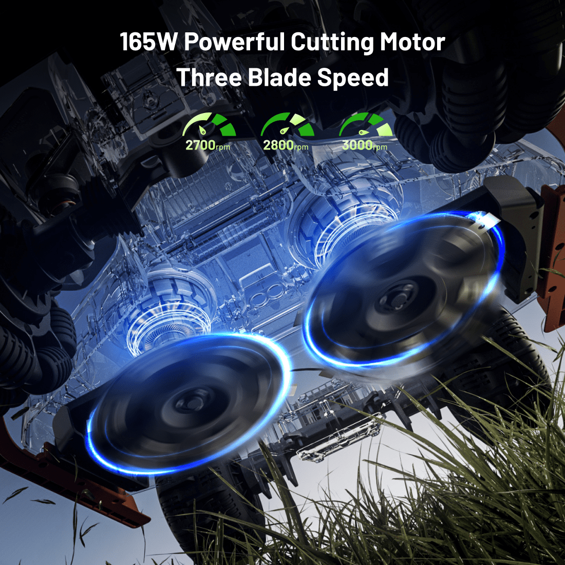 Mammotion LUBA 3 AWD 3000 Robot Lawn Mower, 0.75 Acres,360° LiDAR+RTK+AI Vision Tri-Fusion Positioning,1.0-2.7in Cut